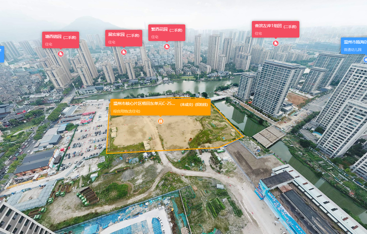 温州市核心片区梧田东单元C-25地块效果图