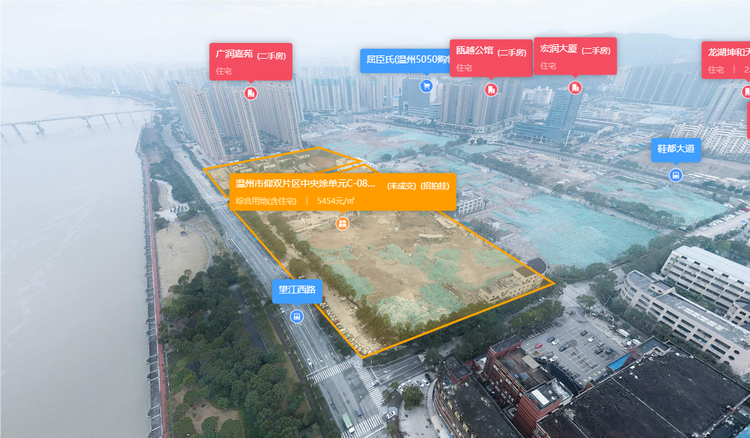 温州市仰双片区中央涂单元C-08、C-10地块效果图