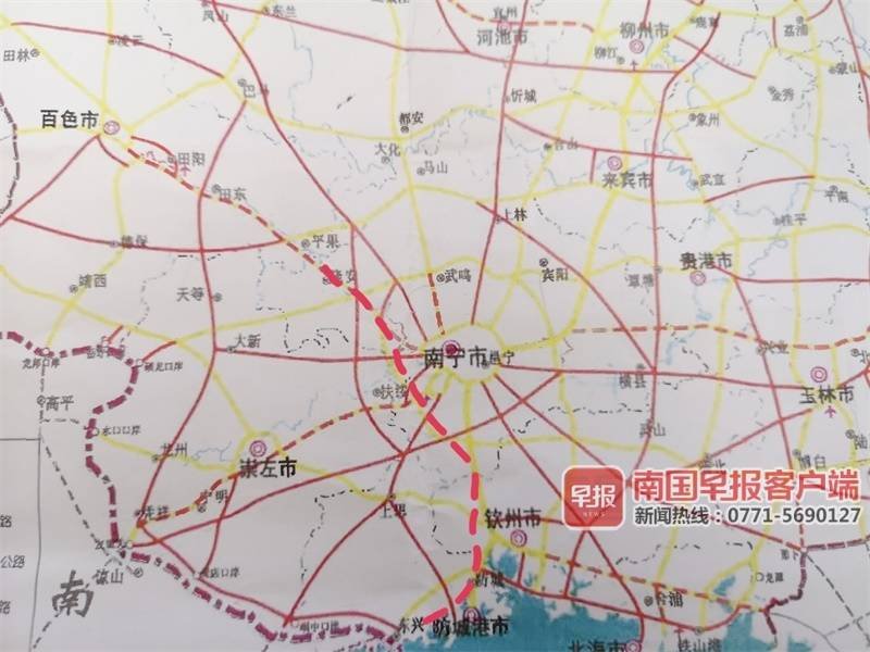 南宁高速公路第二环指的是连接吴圩机场,隆安,武鸣,宾阳,六景,那陈