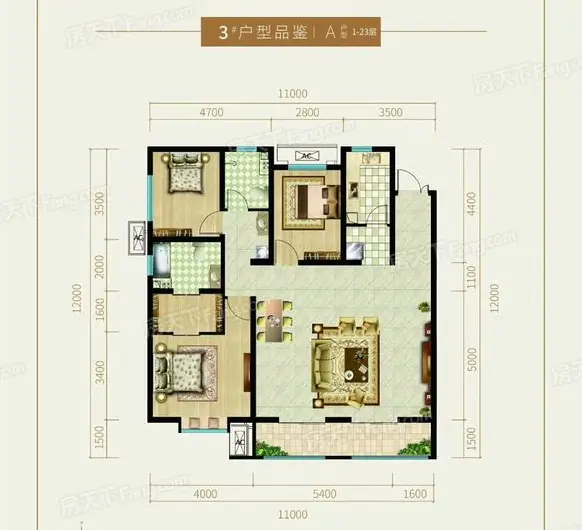 上善颐园126-155㎡户型点评,改善户型应该这样选