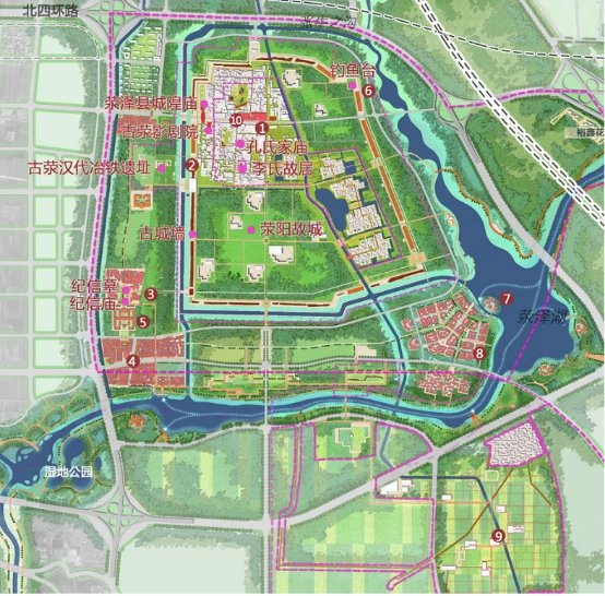 地块内含两个遗址公园,其中1800亩的小双桥遗址公园,属于商代古都遗址