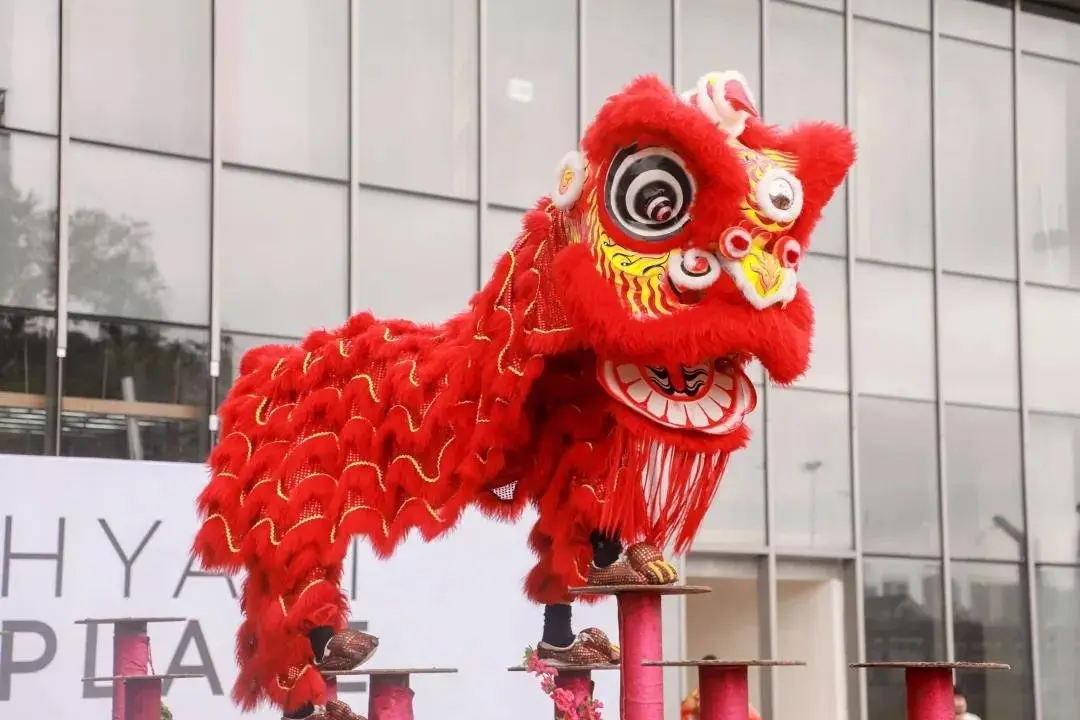 梅花桩狮"狮王争霸"