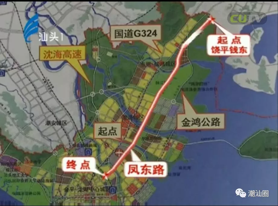 汕北大道（凤东路）澄海段计划2020年底前建成通车 800名施工人员抢抓工期