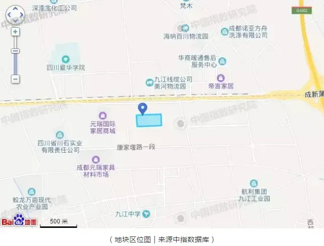 新力12.3亿摘成都九江板块时隔4年首推地块