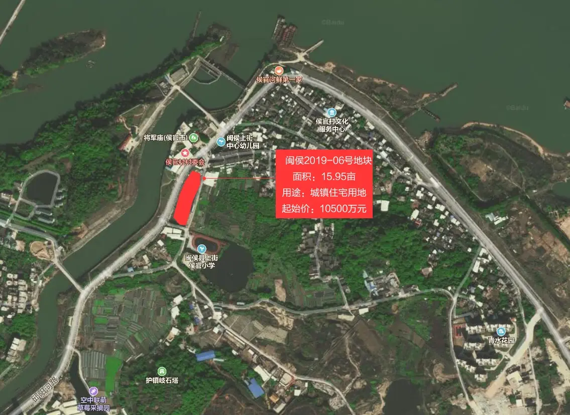 土拍丨6月28日闽侯上街,甘蔗拍卖三幅商住用地 大量配