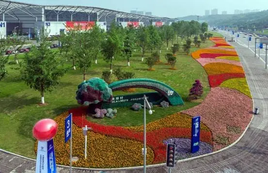 2019西洽会市政草花布置