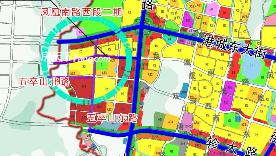 山海南路以西三条道路规划公示,还将出让莱山区今年最大住宅用地