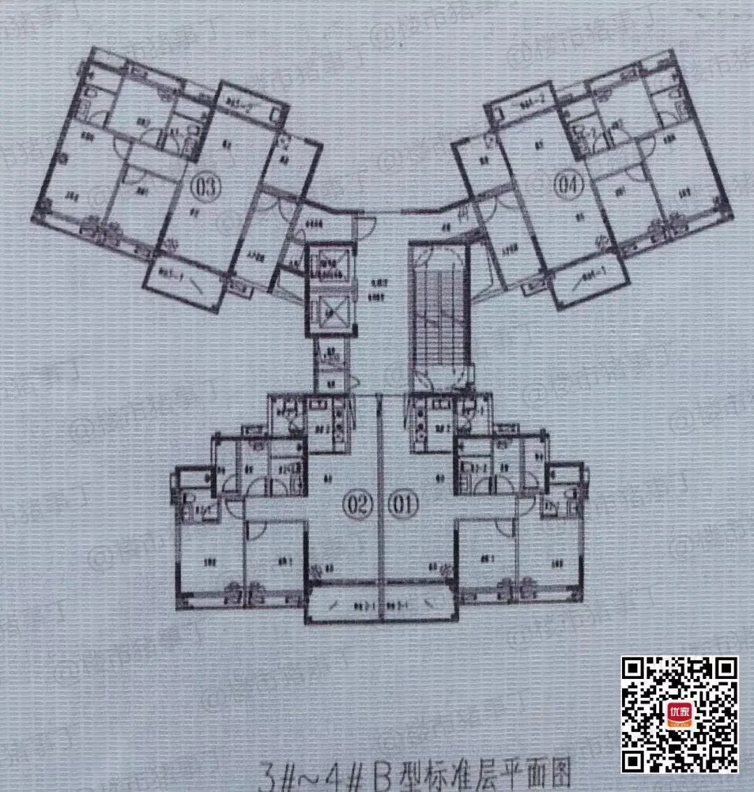 户型结构与越秀滨江盛悦户型颇为相似,具体户型面积结构以项目官方