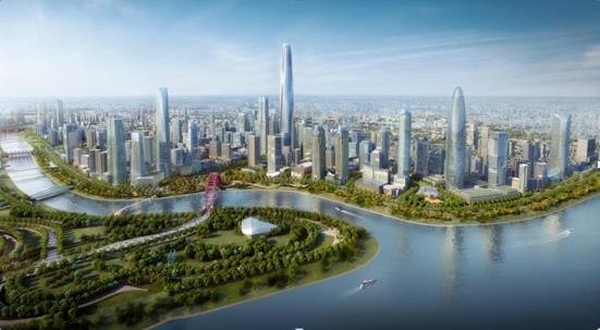 武汉现象级城市作品，只一座绿地汉正中心