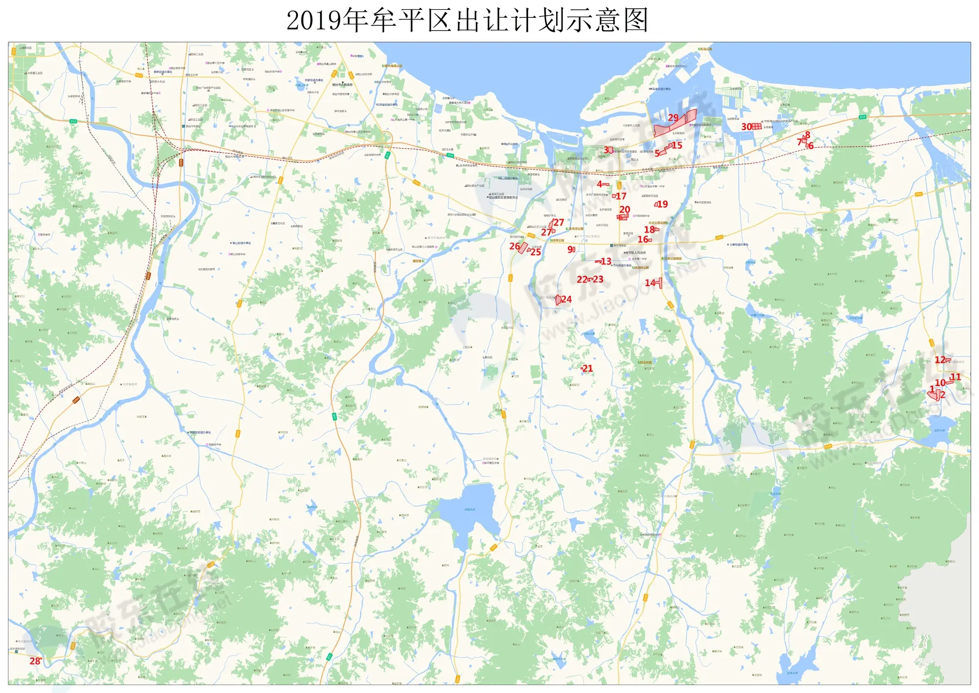 土拍·时隔五个月牟平区终于又有土地供应！包括两宗住宅地块和一宗商服地块