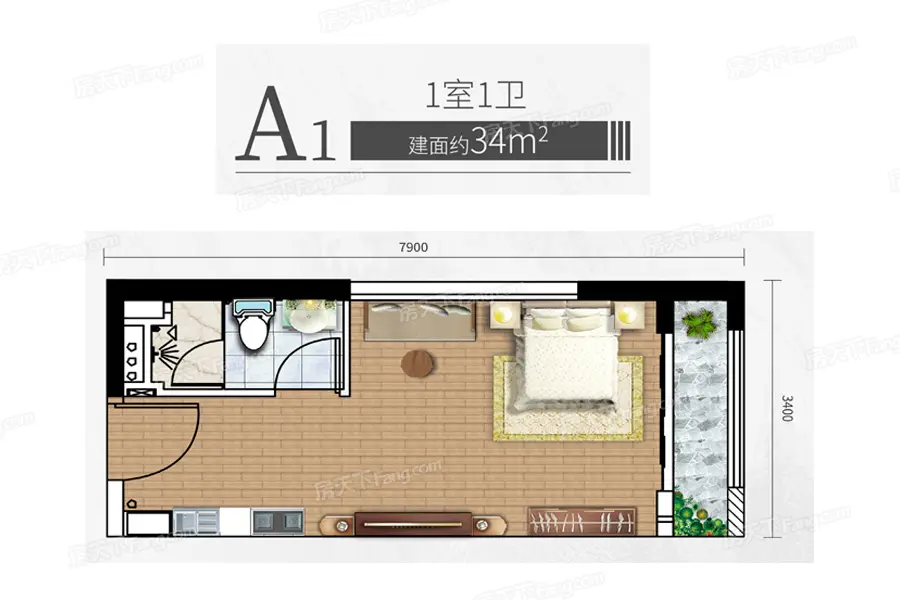 越秀 滨江·盛悦soho公寓样板间已开放,建面约34-41㎡