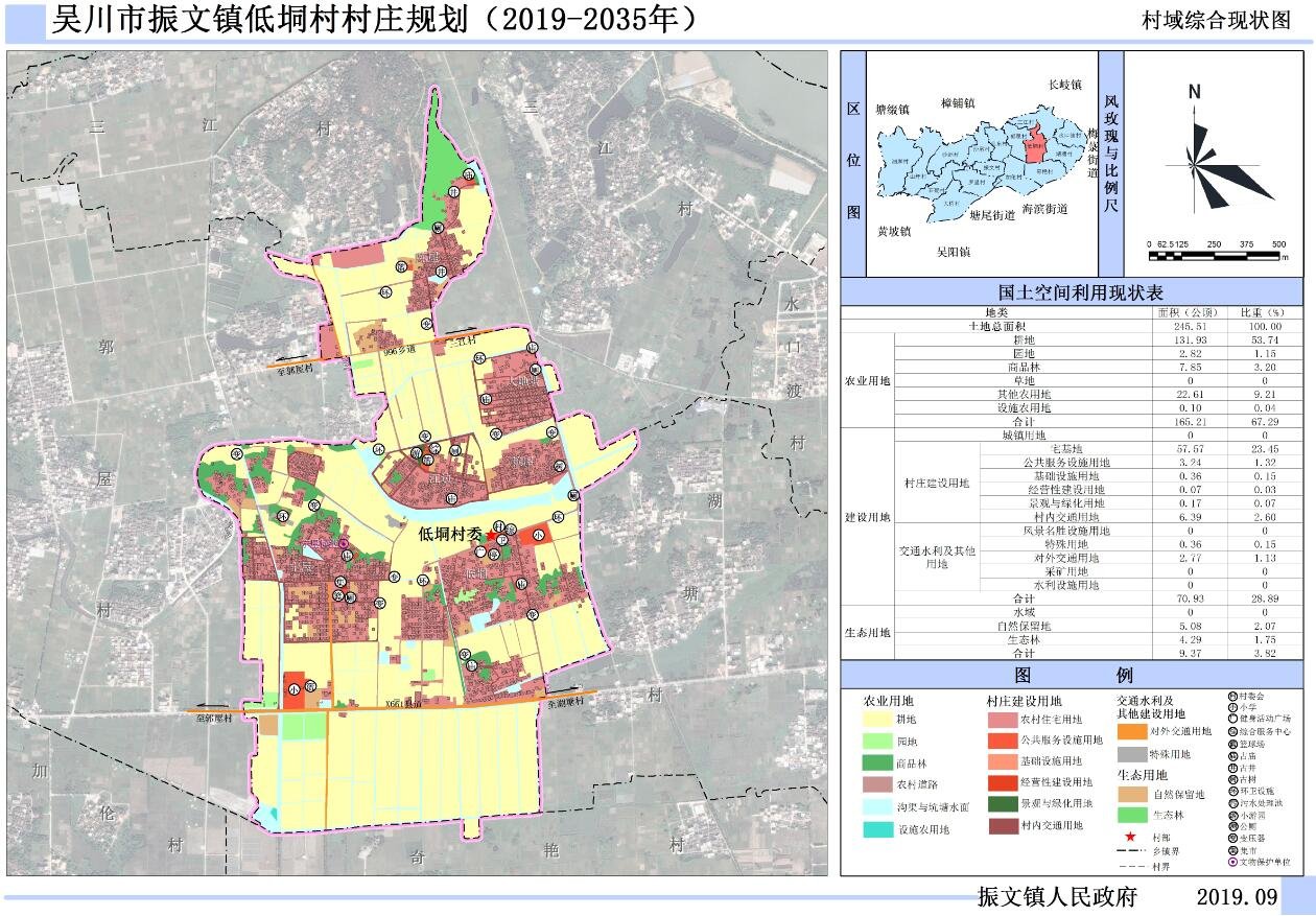 吴川市振文镇低垌村村庄规划（2019-2035）（附近期建设项目表）