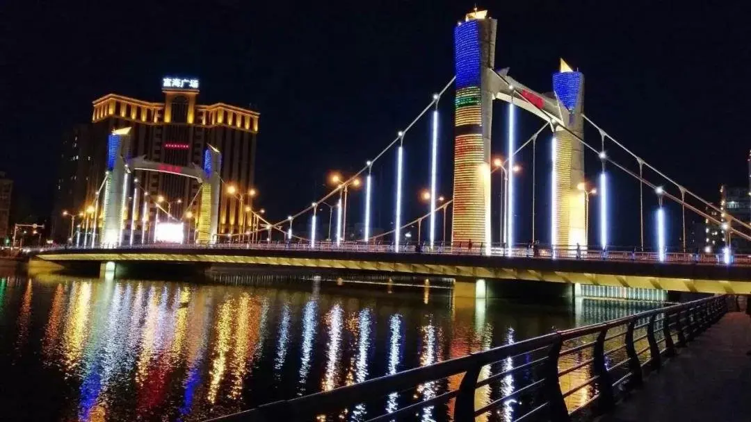 张家口夜景实景图
