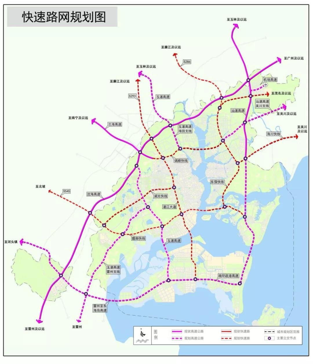 湛江最新干线路网规划出炉!吴川的主干公路将这样规划