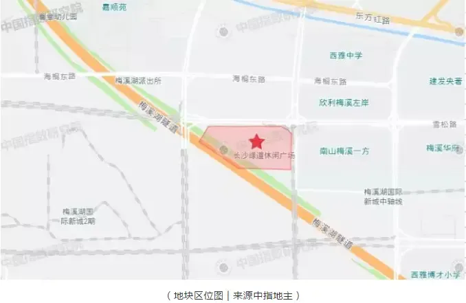 长沙梅溪湖一宗“双限地”熔断待摇号，住宅限价12600元/㎡