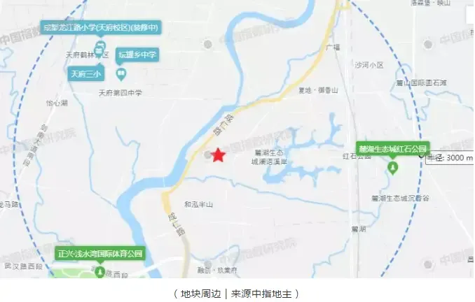 11252元/㎡!人居13亿摘得成都麓湖板块87亩商住地