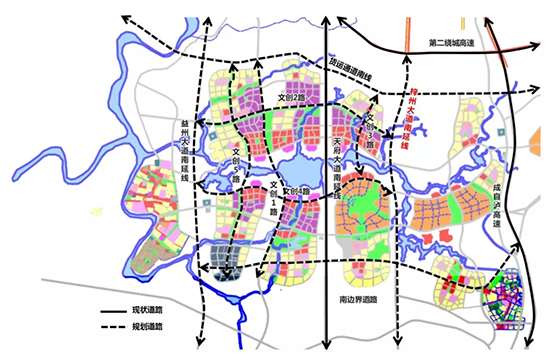 天府文创城区域规划图.