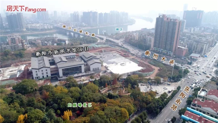 实拍！衡阳市新图书馆已建成90% 古典园林式建筑别有洞天