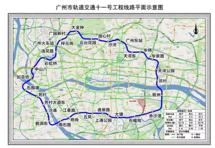 荔湾地铁网络详解！未来还将新增6条线路！