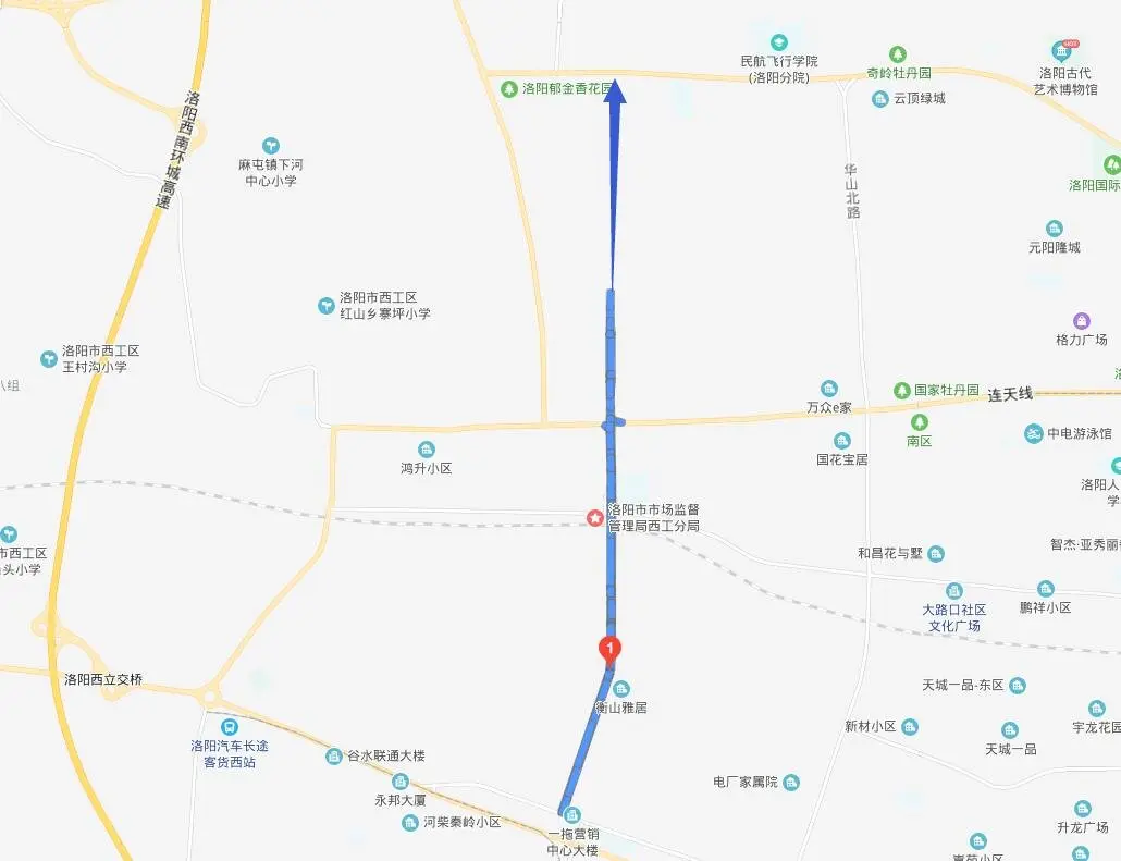 洛阳市衡山路北延机场西路红山路建设工程批复