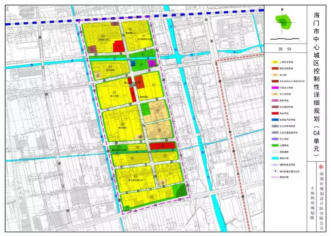 重磅海门中心城区各单元规划范围功能定位土地利用规划草案发布