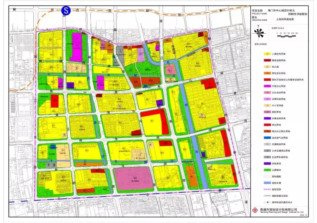重磅海门中心城区各单元规划范围功能定位土地利用规划草案发布