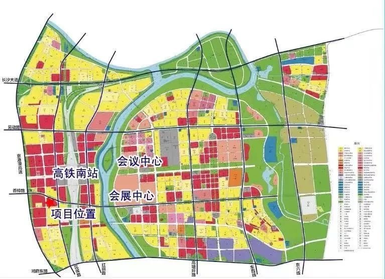 武广高铁会展新城区位图