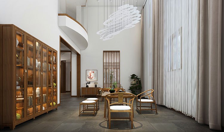 九空间装饰何朝富：1000㎡北京房山会所，打造当代国际禅