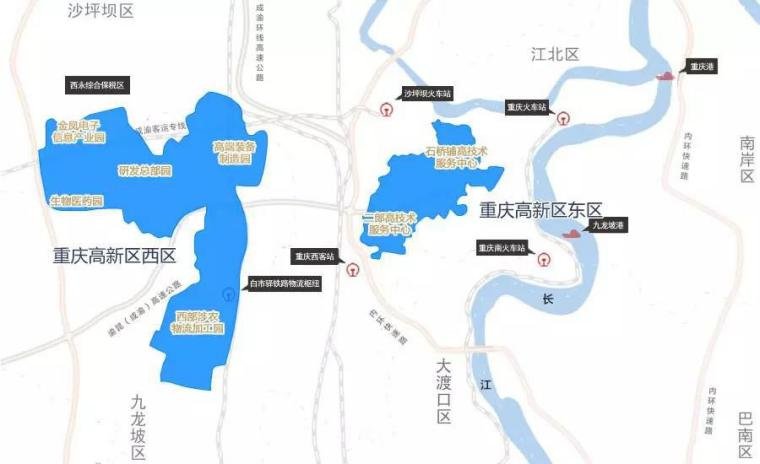 重庆高新区范围(图片来源网络)