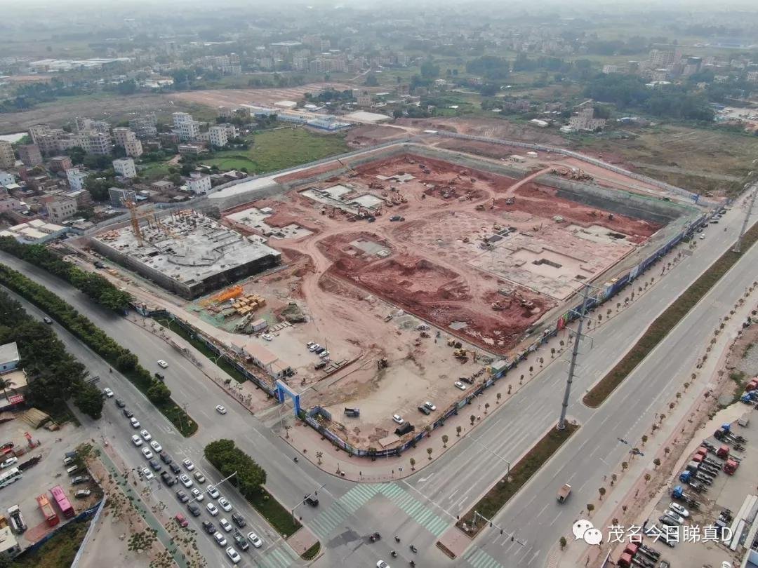 茂名钧明城最新进展电竞中心地下室已封顶今年六月开放