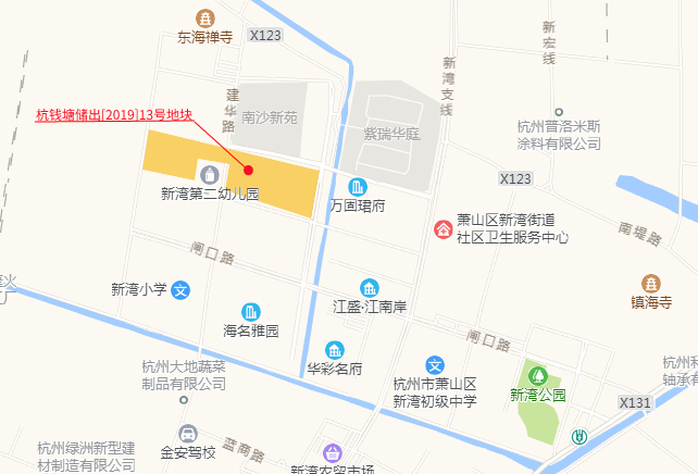 新湾街道新四路西商住用地地块