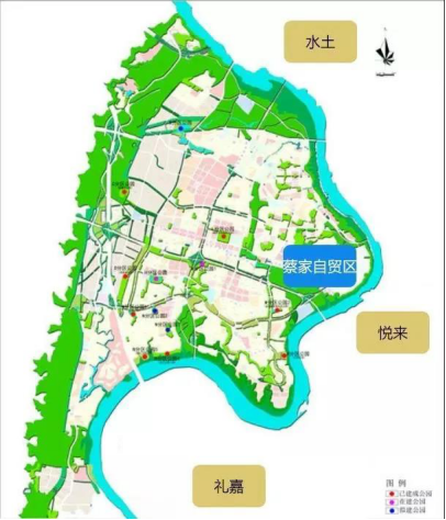 蔡家自贸区规划图