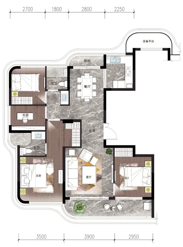 户型 户型图 平面图 640_864 竖版 竖屏 gif 动态图 动图