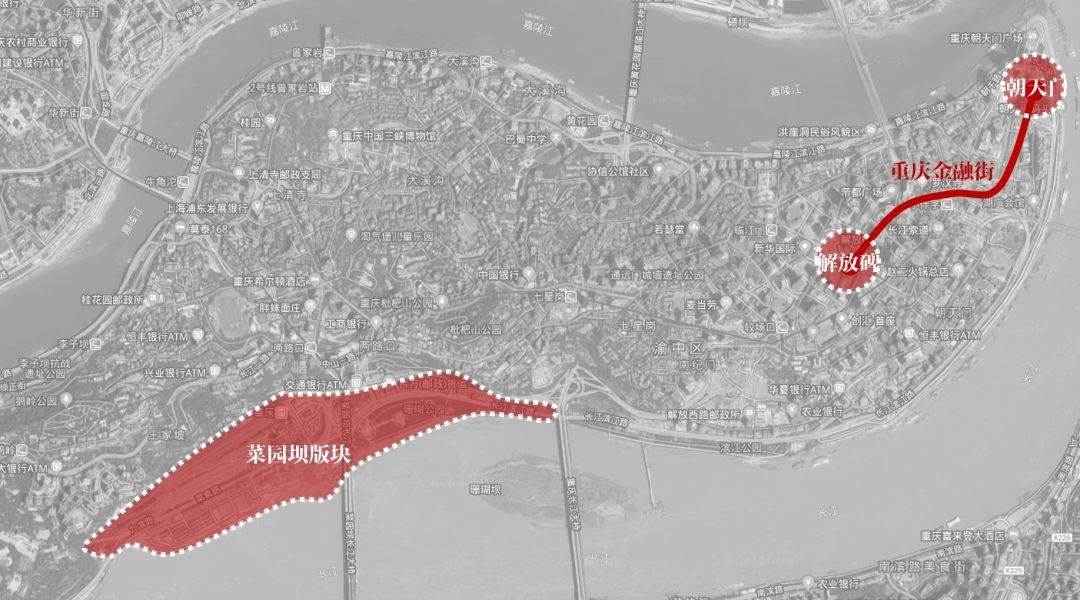 菜园坝片区的城市更新: 菜园坝火车站未来作为成渝城际高铁的起点站