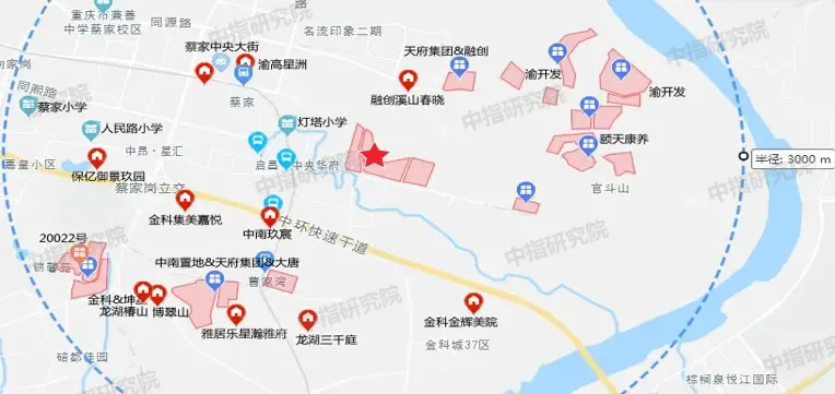 3月重庆第二场大战!金科13.75亿加仓蔡家,弘阳溢价布局巴南