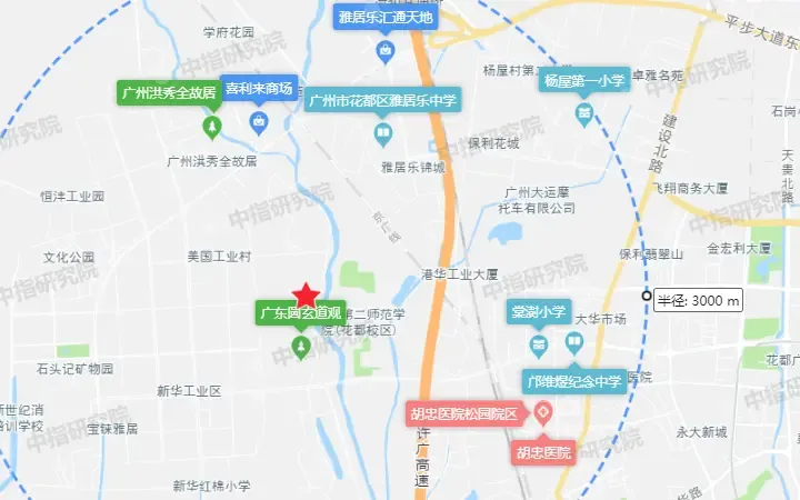 一竞价!恒大22亿元夺下广州花都区一宗宅地,楼面价12406元/㎡