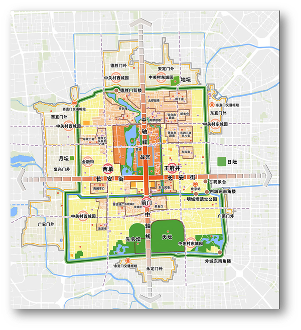 北京文化建设规划:中轴线和文化精华区要保护复兴,同时进行腾退