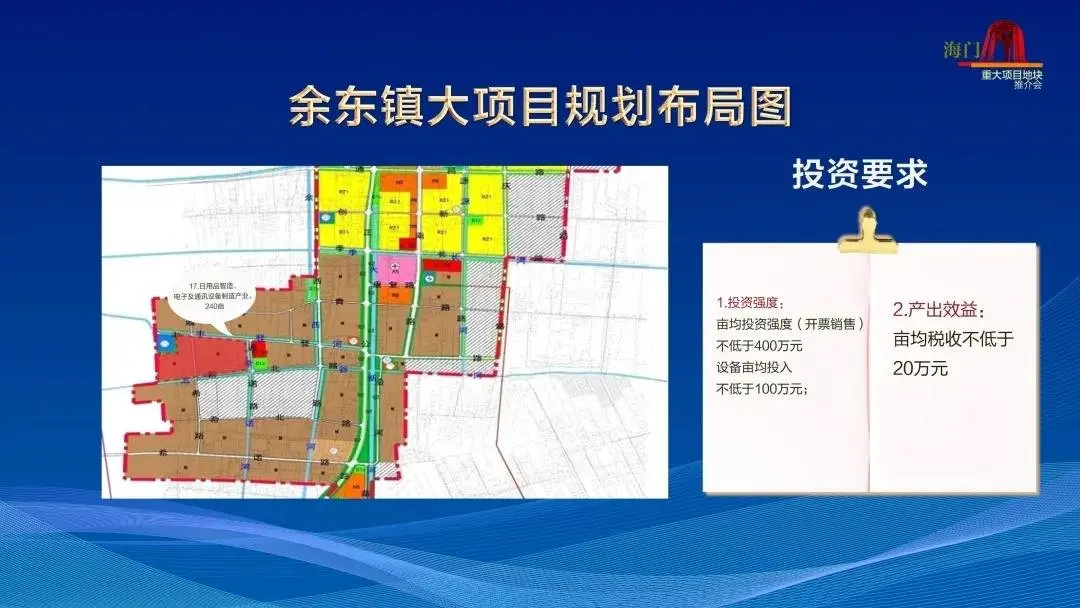 “海门面临的发展机遇千载难逢！”今日，我市向全球推荐18个“黄金地块”