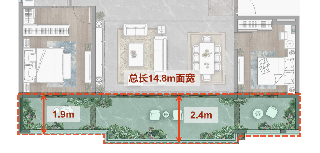 【首创天阅嘉陵】——17米超大面宽、户户私家花园，大平层做出“别墅”范儿！！