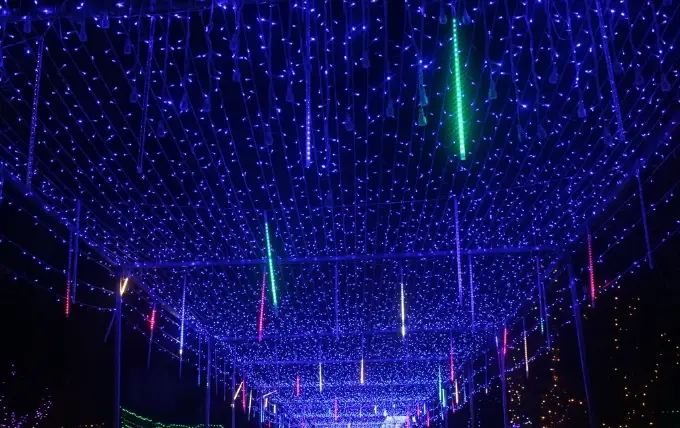 步入其中,感受着奇幻的灯光环绕         亮点六:夏夜星空     繁星
