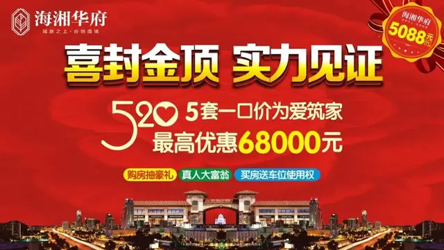 【海湘速度 实力见证】海湘华府5#栋喜封金顶 感恩回馈