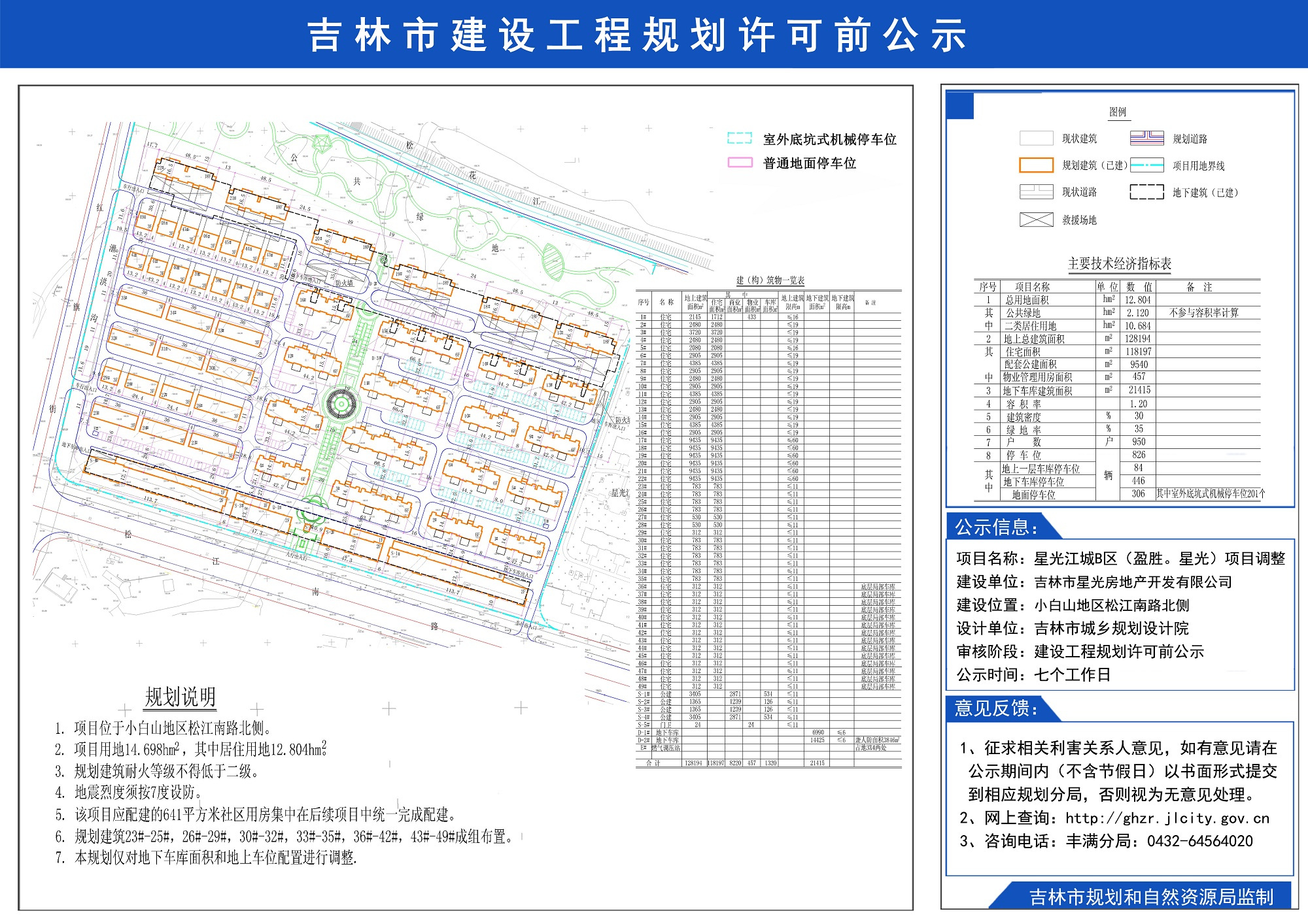 星光江城B区项目规划方案调整公示