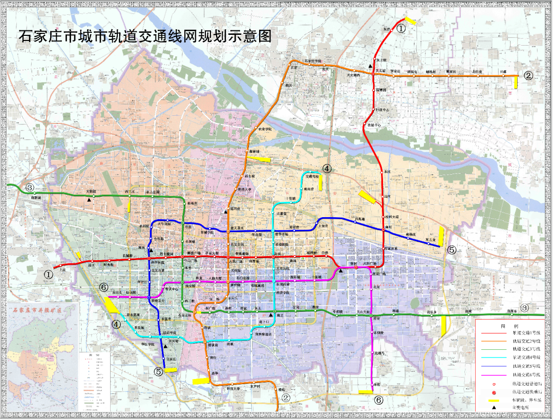 石家庄地铁规划图二环,建华大街,4号线,三大交通动脉的相叠,织就了