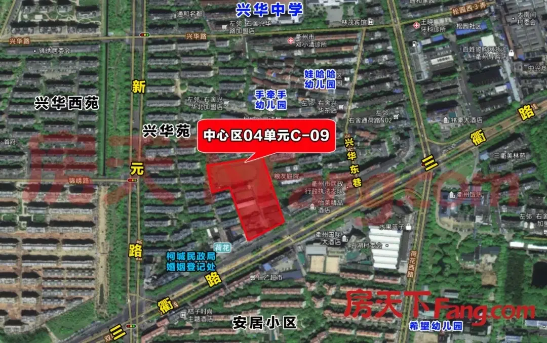 6月12日,衢州兴华苑旁一宅地拍卖,限价17000元!