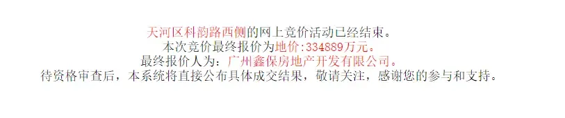 广州土拍:保利33.5亿获天河近百亩宅地,增城2宗地块流拍!