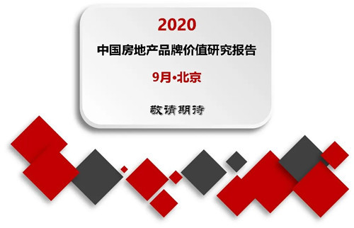 2020中国房地产品牌价值研究全面启动