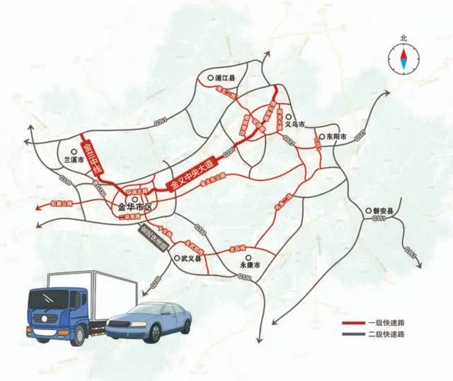 交通红利来了!金义都市区快速路网呼之欲出,去这些地方更快捷了