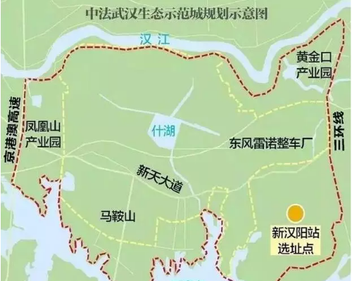 新汉阳火车站选址方案，交通利好助力区域腾飞