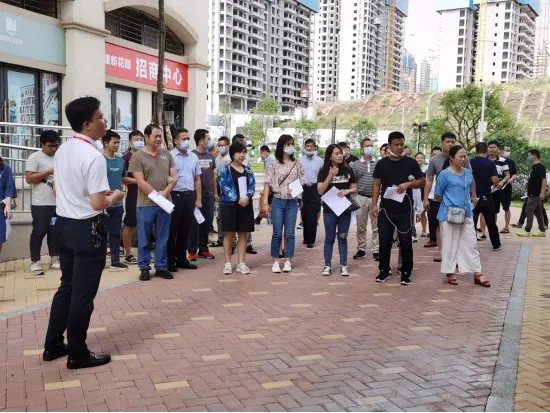2020年全区第二次征地拆迁业务培训观摩活动在建新花园安置小区举办