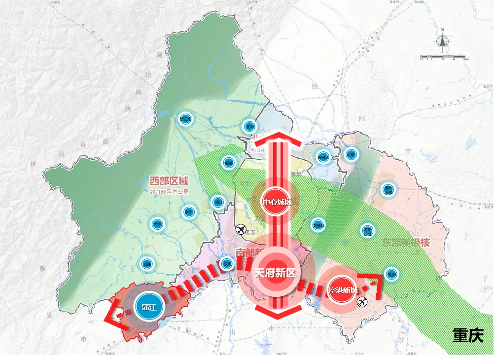 蒲江高铁新城加速成型中,即将出让的143亩土地或将成c